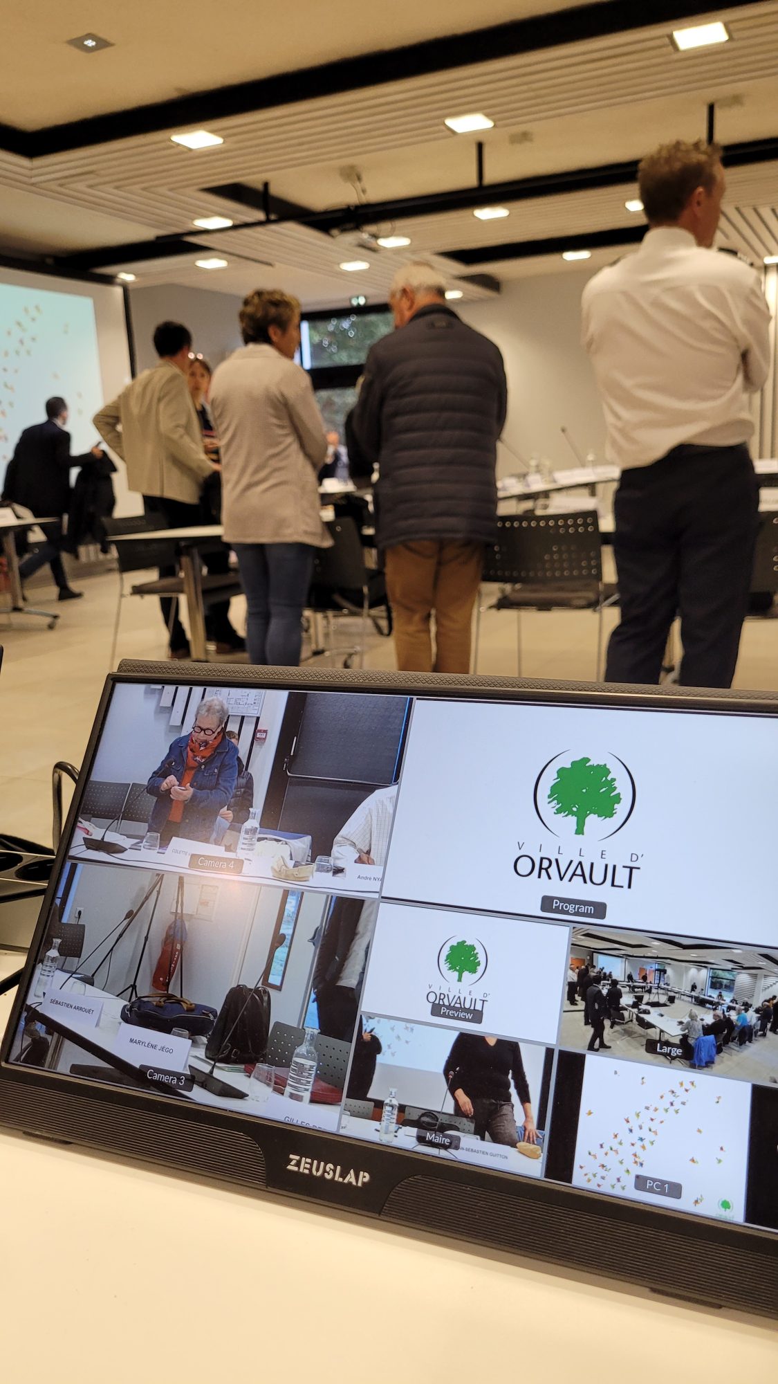 Captation d'un Conseil municipal avec retransmission TV