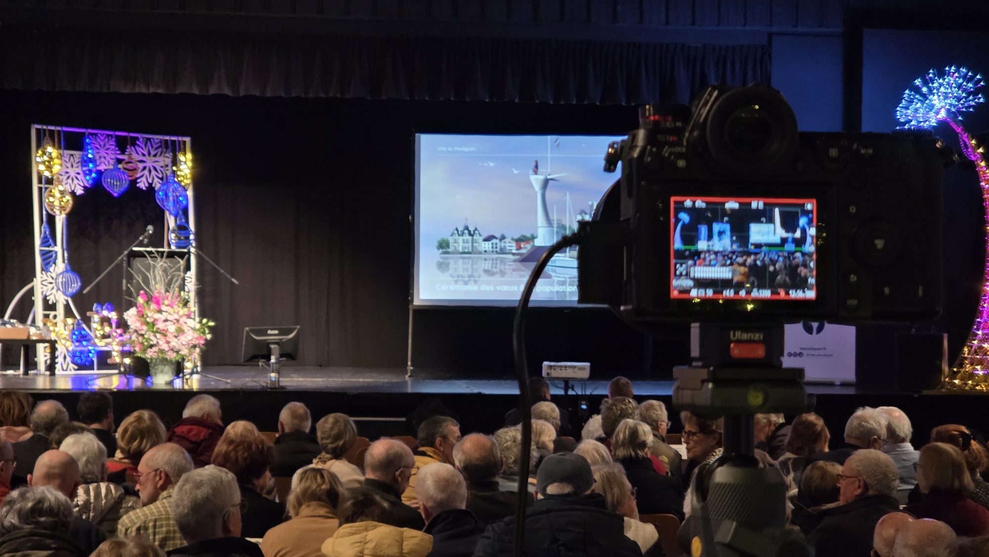 Une Captation vidéo au Pouliguen pour les voeux du maire